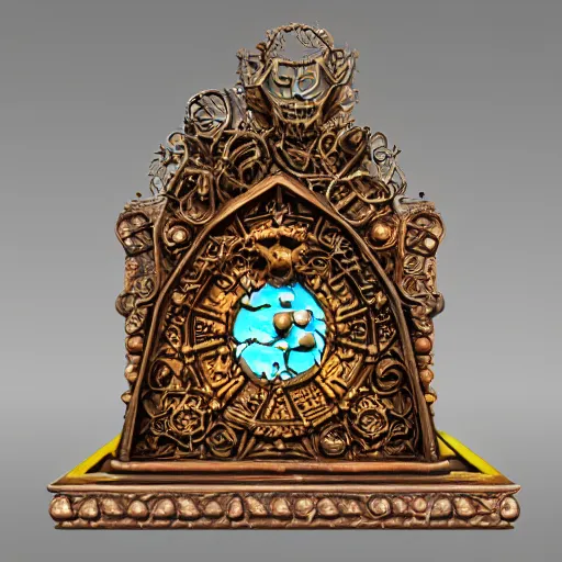 Prompt: interpretation of the legendary and mysterious alchemical Philosophers Stone, 3D model, resin, perlite and stone, carvings and engravings, highly detailed and intricate, vibrantly colorful, magical symbols, ornate, hyper-realistic, design studio, Zbrush central, 8k resolution, atmospheric lighting, opaque, by 3d artist Frank Guillen and artist Tyler Edlin