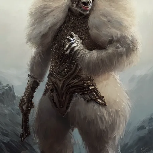 Image similar to a beautfiul award winning commission portrait of an anthro albino lion wearing diamond victorian armour,digital art,art by greg rutkowski,character design by charles bowater,photorealistic,ross tran,hyperdetailed,detailed face,fascinating,2021,western comic style