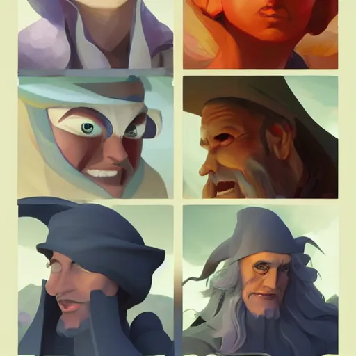 Image similar to face icon stylized minimalist wizard of the coast, loftis, cory behance hd by jesper ejsing, by rhads, makoto shinkai and lois van baarle, ilya kuvshinov, rossdraws global illumination