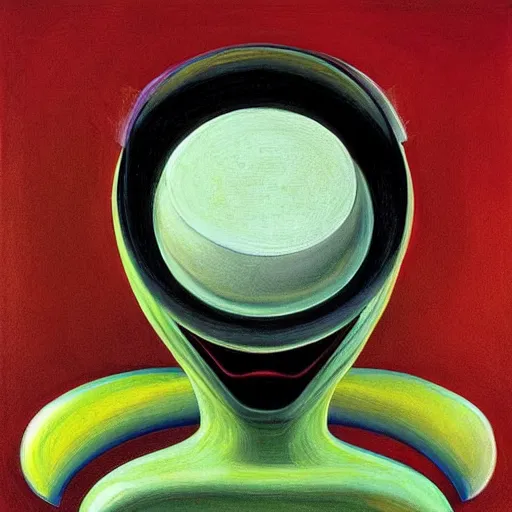 Image similar to alien by wayne thiebaud