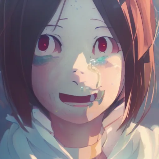 Image similar to a crying hamster, illustration concept art anime key visual trending pixiv fanbox by wlop and greg rutkowski and makoto shinkai and studio ghibli and kyoto animation symmetrical facial features