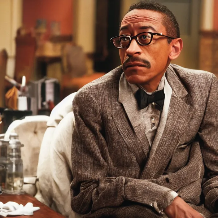 Image similar to Gus Fring played by Giancarlo esposito in Mel Brooks Man in Tights, 4k,