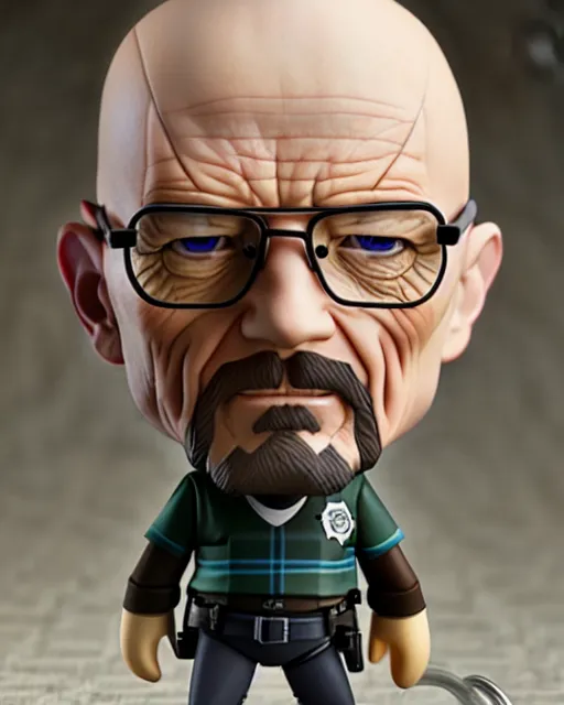 Prompt: nendoroid walter white | | realistic shaded, fine details, realistic shaded lighting poster by greg rutkowski, diego gisbert llorens, magali villeneuve, artgerm, jeremy lipkin and rob rey