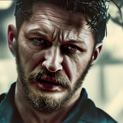 Image similar to Tom Hardy as wolverine 4K quality Photorealism