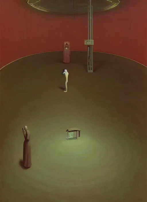 Prompt: The panopticon of cellular phones, Edward Hopper and James Gilleard, Zdzislaw Beksinski, Mark Ryden, Wolfgang Lettl highly detailed, hints of Yayoi Kasuma