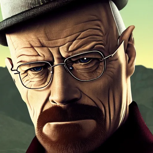 Prompt: Walter White in a GTA background 4k detail