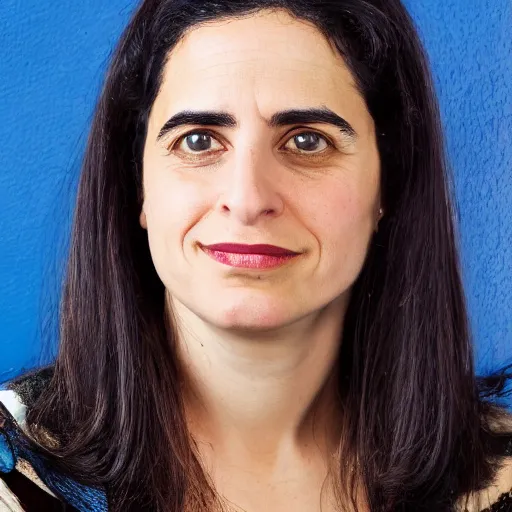 Prompt: portrait of ayelet shaked, rich colors, sharp focus