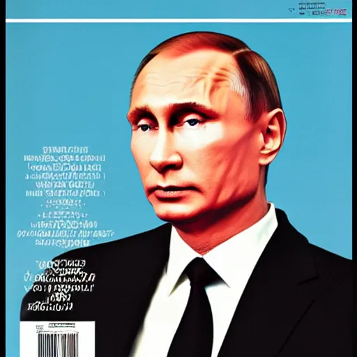 Prompt: Vladmir putin portrait photo artwork by Slim Aarons in TIMES magazine cover photo