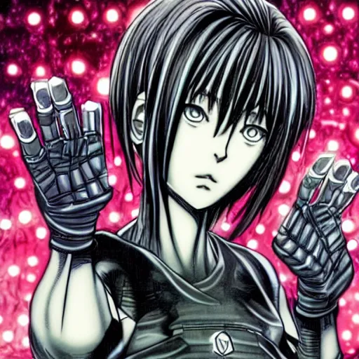 Image similar to manga panel of aliens from gantz