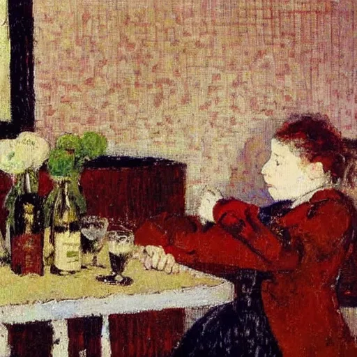 Image similar to a painting in the style of edouard vuillard.