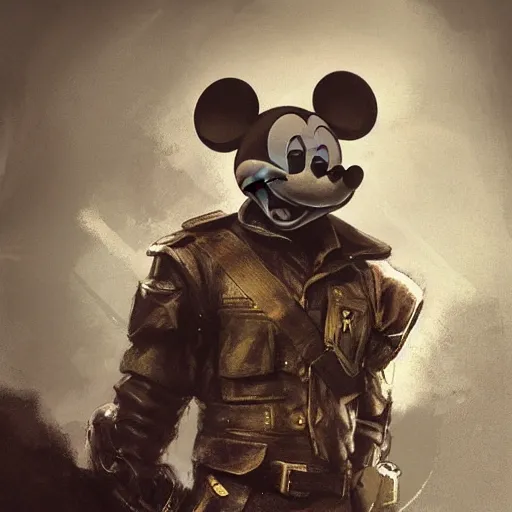 Prompt: portrait of a communist leader mickey mouse, epic, tragic, military art, fantasy, dieselpunk, hd shot, digital portrait, beautiful, artstation, comic style, by artgerm, guy denning, jakub rozalski, magali villeneuve and charlie bowater