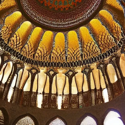 Image similar to beautiful intricate muqarnas