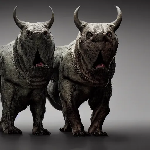 a-gentle-beast-with-2-heads-each-with-powerful-jaws-stable
