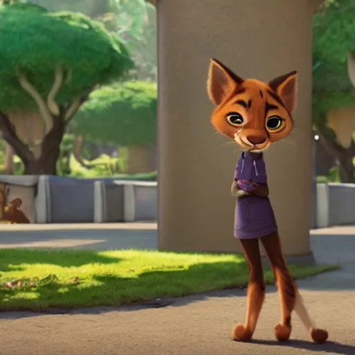 Image similar to a girl panther in zootopia (2016)