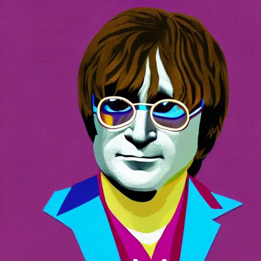 elton john lennon, minimalist, 3 d render, pixelartb | Stable Diffusion ...