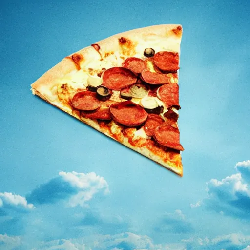 Prompt: blue pigs eating pizza on a cloud, soft lighting, intricate, high detail, 8 k