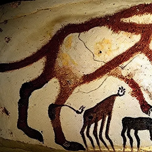 Image similar to hunting, altamira cave painting