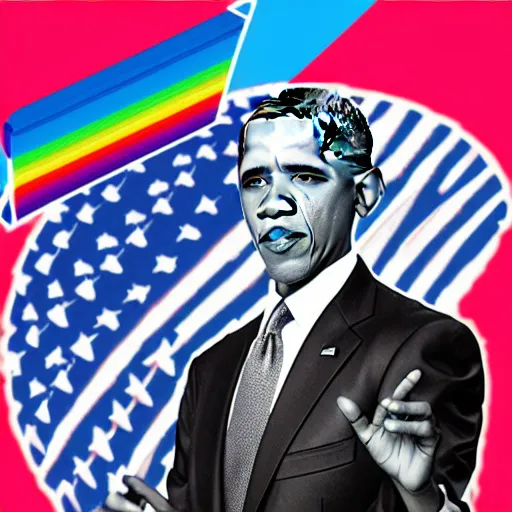 Image similar to obama prism