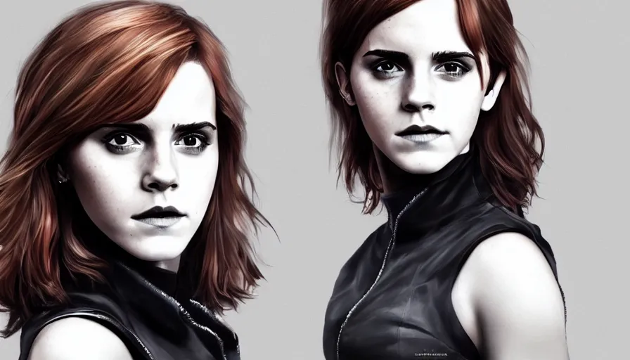 Prompt: Emma Watson is Black Widow, hyperdetailed, artstation, cgsociety, 8k