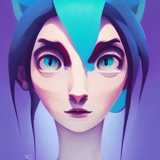 Image similar to face icon stylized minimalist ahh! real monsters, loftis, cory behance hd by jesper ejsing, by rhads, makoto shinkai and lois van baarle, ilya kuvshinov, rossdraws global illumination