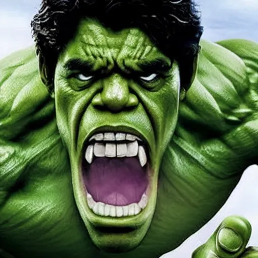 Image similar to Obama plays the Incredible Hulk in new ultra hd movie, IMAX