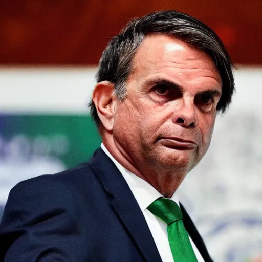 Image similar to hybrid baby of Bolsonaro and Lula