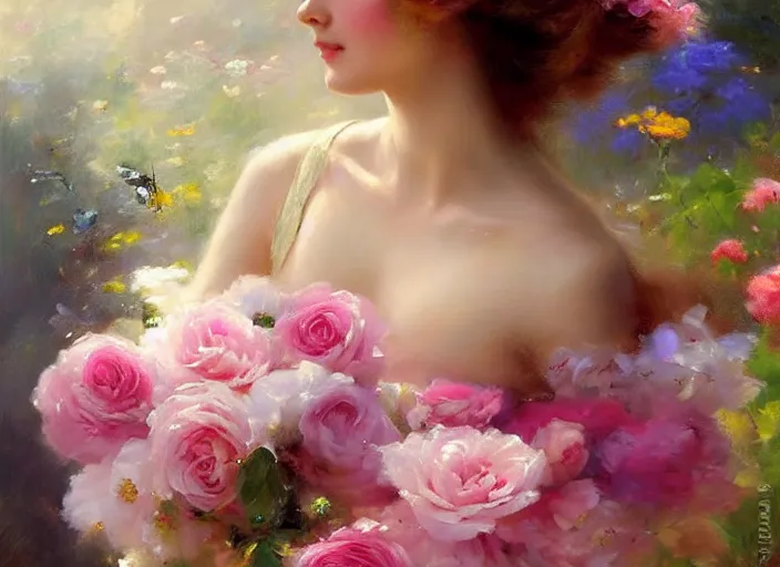 Prompt: rose petal bloom by vladimir volegov and alexander averin and delphin enjolras and daniel f. gerhartz