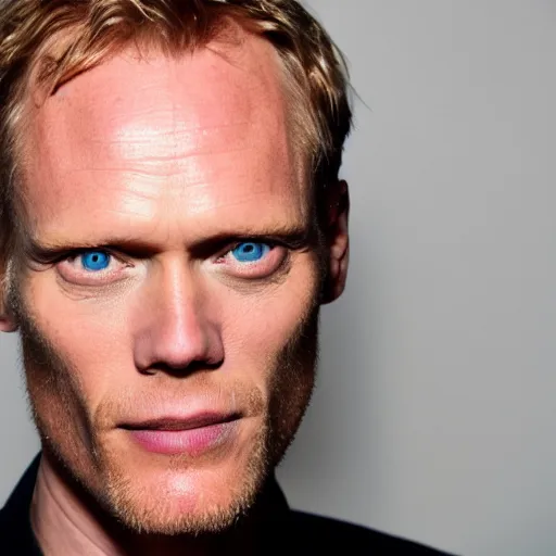 Prompt: paul bettany, professional photography, face closeup