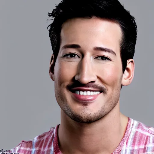 Prompt: a high quality photo of handsome markiplier, gigachad