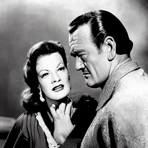 Prompt: what did maureen o ’ hara whisper to john wayne,