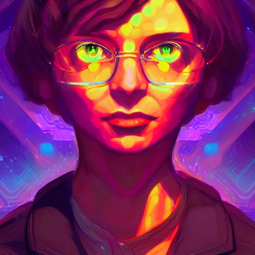 Image similar to skill magic geek inside matrix deepdream radiating a glowing aura stuff loot legends stylized digital illustration video game icon artstation lois van baarle, ilya kuvshinov, rossdraws,