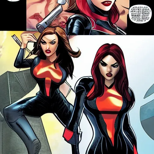 Prompt: Sasha Grey as Marvel's Black Widow