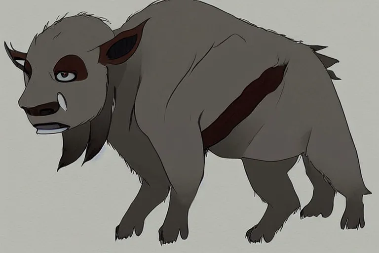 Image similar to Appa from the last Airbender , concept art,