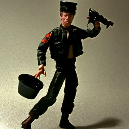 Prompt: Tom Waits as a G.I. Joe action figure from the 1980s