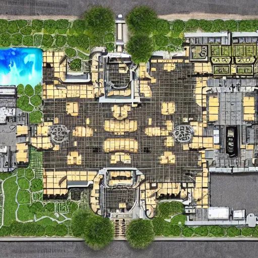 Image similar to architectural floor plan call of duty black ops 3 minimap, architectural floor plan gears of war 4 black ops 3 minimap, symmetrical outpost, ancient fort