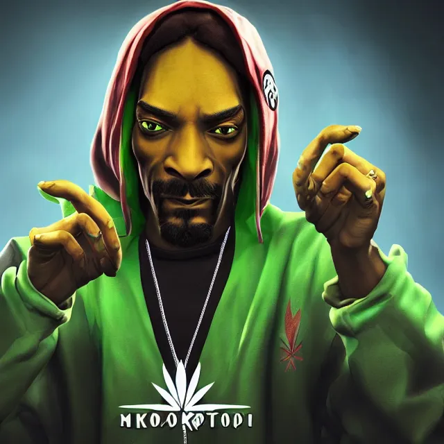 Prompt: snoop dogg cannabis in mortal kombat, character, videogame render, 4 k, artstation