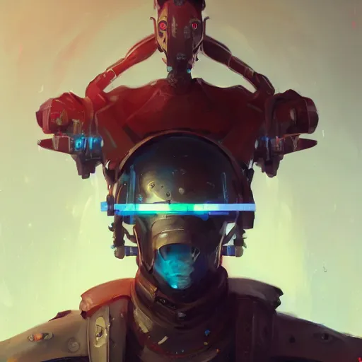 Image similar to portrait of a cybernetic samurai, cyberpunk concept art by pete mohrbacher and artgerm and wlop and greg rutkowski and deathburger, digital art, highly detailed, intricate, sci-fi, sharp focus, Trending on Artstation HQ, deviantart, unreal engine 5, 4K UHD image