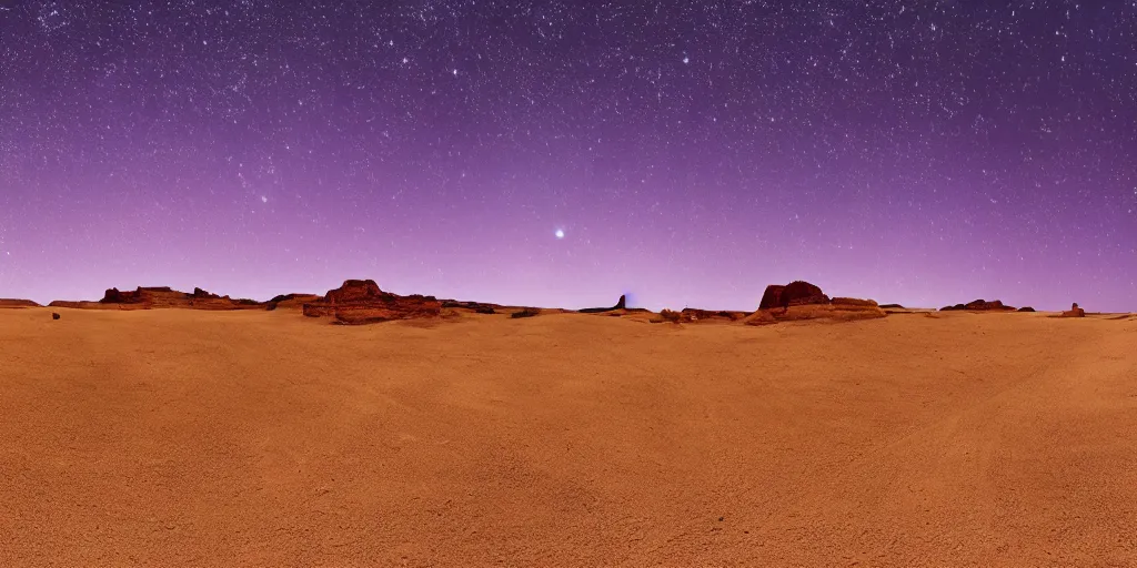 Image similar to desert with sky with starscinematic, highly detailed wide, atmospheric lighting