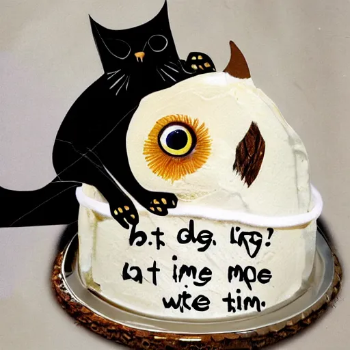 Image similar to not cat not owl not pie not cake not dog not man not time not space not cow