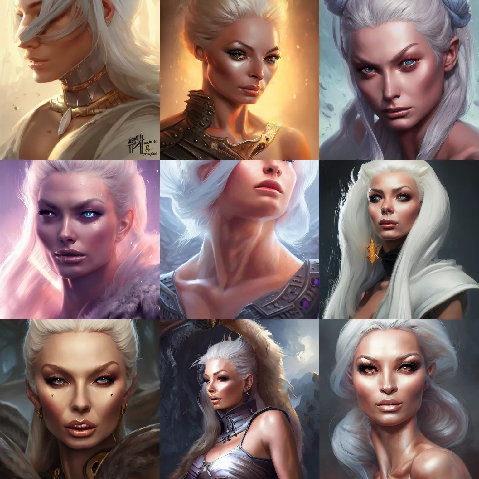 Image similar to isabelledeltore, d & d, fantasy, portrait, highly detailed, digital painting, trending on artstation, concept art, sharp focus, illustration, art by artgerm and greg rutkowski and magali villeneuve