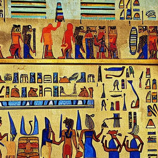 Prompt: a city, ancient egypt painting