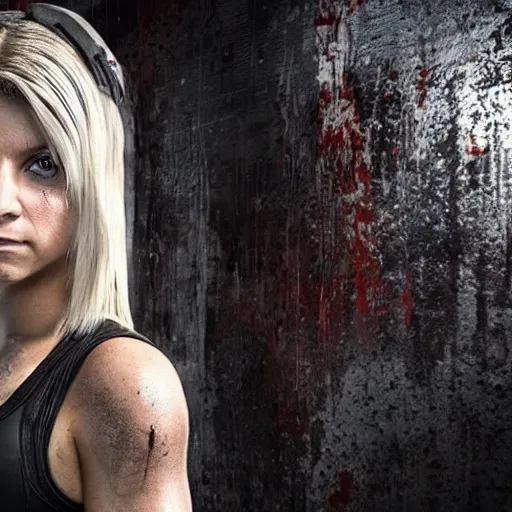 Image similar to alexa bliss in resident evil, 4k, high detail, high-resolution photograph, professional photography