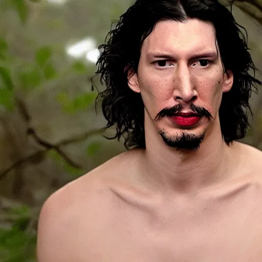 Image similar to adam driver as tarzan