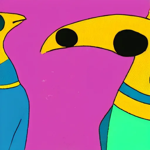 Prompt: tuca y bertie, as real bird - persons