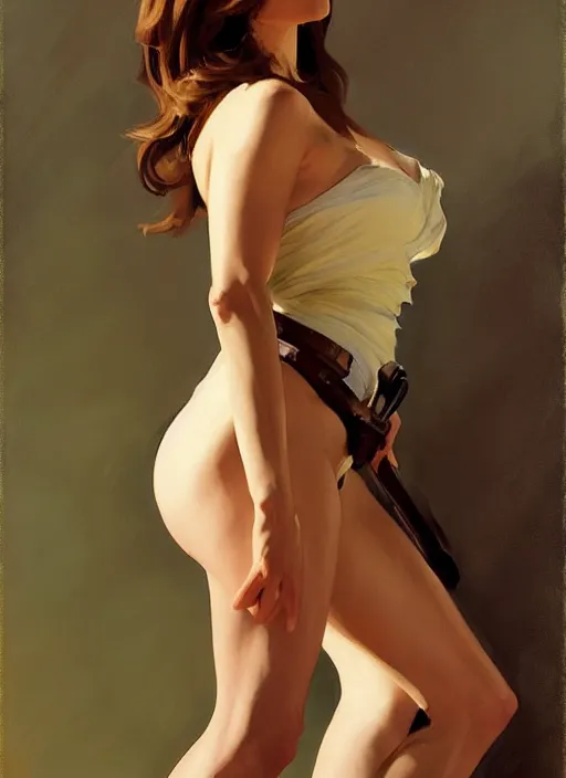 Image similar to portrait of katharine mcphee instagram model jodhpurs greg manchess painting by sargent and leyendecker, studio ghibli, fantasy, medium shot, asymmetrical, intricate, elegant, matte painting, illustration, hearthstone, by greg rutkowski, by greg tocchini, by james gilleard, by joe fenton