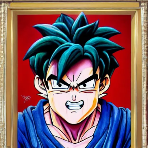 Image similar to Painting of David Koechner, official, detailed, character dragonball, award winning artwork, Akira Toriyama