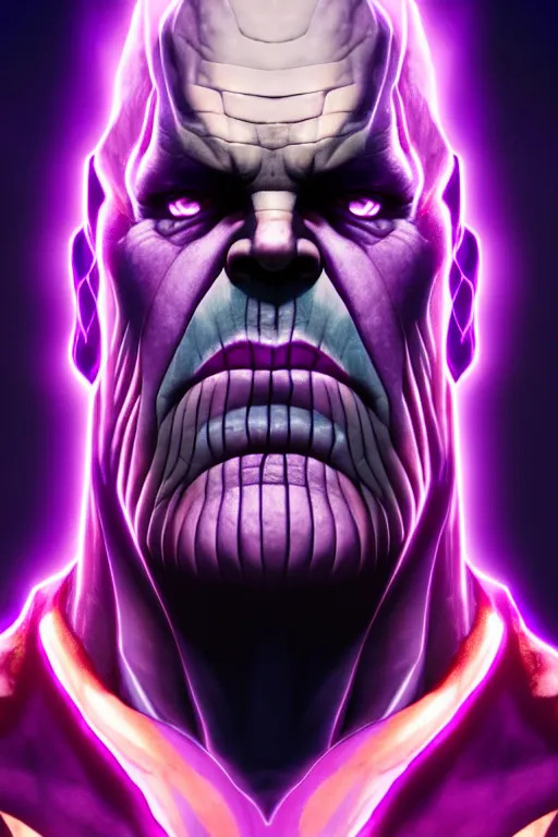 Prompt: thanos with covid, colorful magic effects, white skin, portrait, old man, sharp focus, digital art, concept art, trending on artstation, dynamic lighting, by emylie boivin