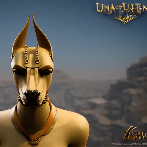 Image similar to anubis, head, unreal 5, professional, masterpiece, hightly detailed