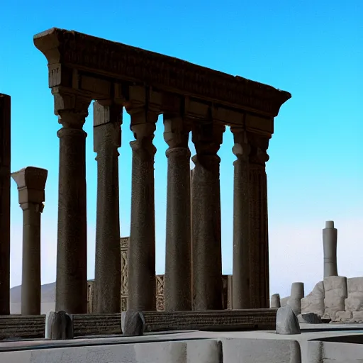 Prompt: Persepolis reconstructed, Unreal engine 5 render