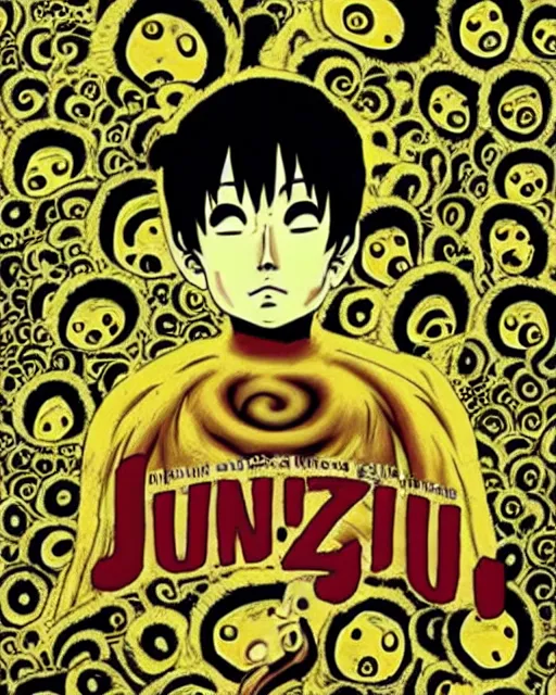 Prompt: Junji Ito's Uzumaki, movie poster